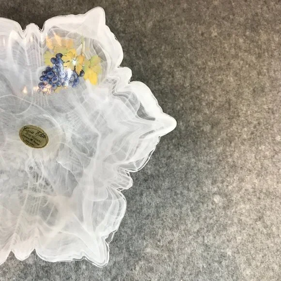 Murano Swirl White Bowl Casa Elite Arte Murano Designed by M. Valenti - Picture 6 of 7